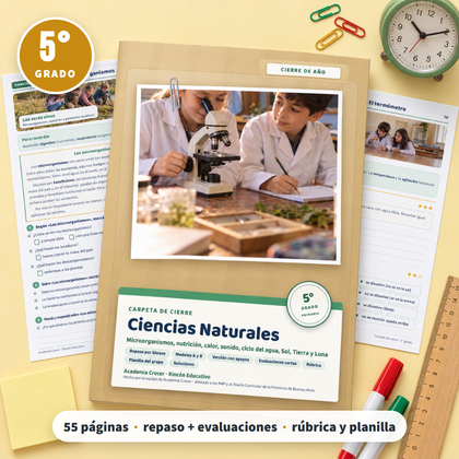 Carpeta de cierre · Ciencias Naturales · 5° grado | Ciencias Naturales