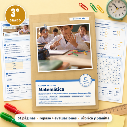 Carpeta de cierre · Matemática · 3° grado | Matemática