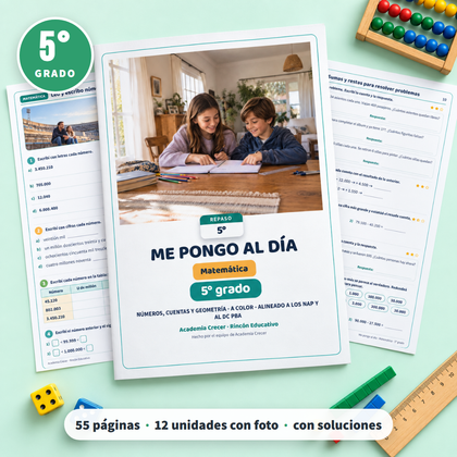 Me pongo al día · 5° grado | Matemática