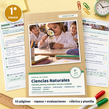 Carpeta de cierre · Ciencias Naturales · 1° grado | Ciencias Naturales