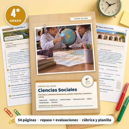 Carpeta de cierre · Ciencias Sociales · 4° grado | Ciencias Sociales