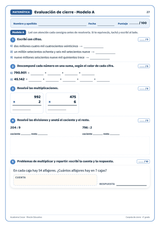 Carpeta de cierre · Matemática · 4° grado | Matemática · muestra 2