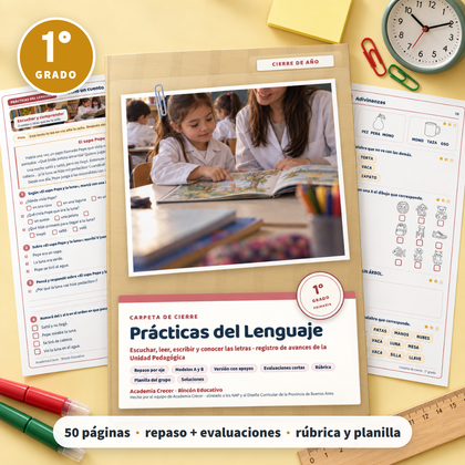 Carpeta de cierre · Prácticas del Lenguaje · 1° grado | Prácticas del Lenguaje
