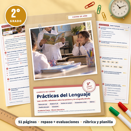 Carpeta de cierre · Prácticas del Lenguaje · 2° grado | Prácticas del Lenguaje