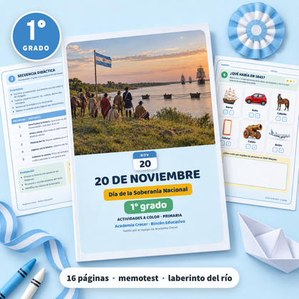Efemérides 20 de Noviembre · 1° grado | Ciencias Sociales