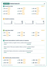 Me pongo al día · 1° grado | Matemática · muestra 2