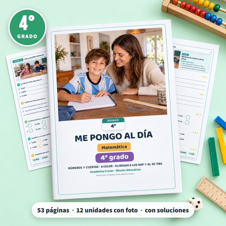 Me pongo al día · 4° grado | Matemática · portada