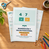 Numeración y valor posicional · 1° grado | Matemática · páginas del cuadernillo