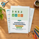 Numeración y valor posicional · 3° grado | Matemática · páginas del cuadernillo