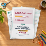 Numeración y valor posicional · 6° grado | Matemática · páginas del cuadernillo