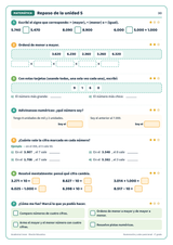 Página de muestra de Numeración y valor posicional · 3° grado | Matemática (p. 30)