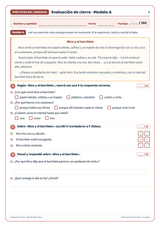 Pack de evaluaciones · 2° grado | Las 4 áreas · muestra 1