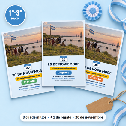 Pack Efemérides 20 de Noviembre · 1er ciclo (1°, 2° y 3° grado) | Ciencias Sociales
