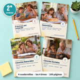 Repaso de las 4 áreas · 2° grado | Combo Familias · portada
