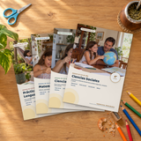 Repaso de las 4 áreas · 4° grado | Combo Familias · páginas del cuadernillo
