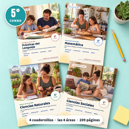 Repaso de las 4 áreas · 5° grado | Combo Familias
