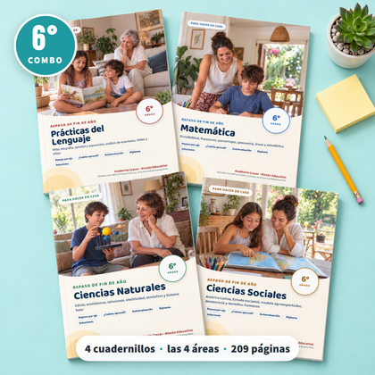 Repaso de las 4 áreas · 6° grado | Combo Familias