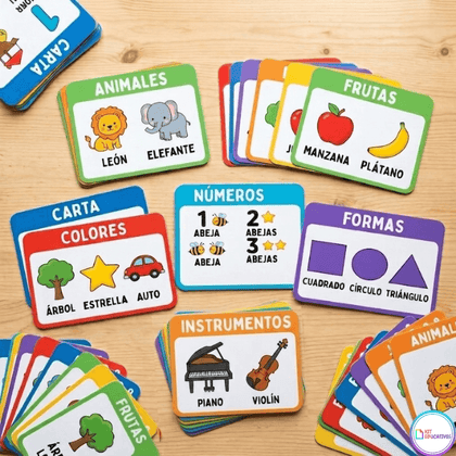+18 Categorías Flashcards Educativas (Tarjetas de Memoria)